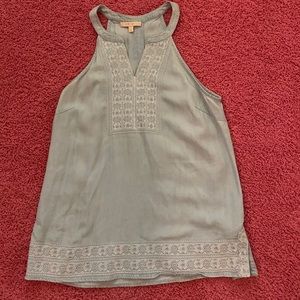 Womens Blue Tank Top